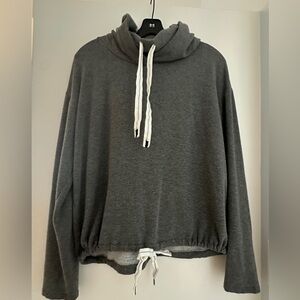 Stateside Heather Gray Cowl Neck Top